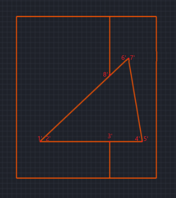 пересечение двух граней → 2 точки